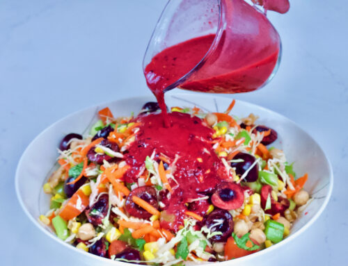 Chopped Cherry Salad with Cherry Vinaigrette