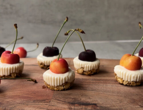 Sweet Red & Rainier Cherry FroYo Bites