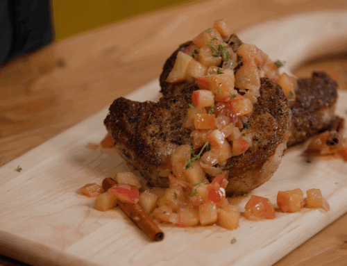 Fennel-Rubbed Pork Chops with Sweet & Tart Apple Compote